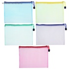 Папка-конверт на молнии Calligrata «Клеточка» А5, (240×170 мм), МИКС - Фото 4