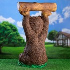Садовая фигура из гипса «Медведь с бревном» большой, 75 см - Фото 3