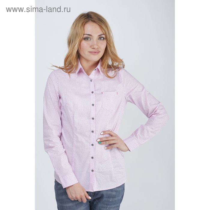 Рубашка женская 15113,цвет розовый,размер 48,рост 170 - Фото 1