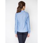 Блузка с длинным рукавом, размер 50, рост 170 см, цвет ярко синий (арт. 15135 С+) - Фото 3