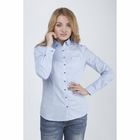 Рубашка женская 15113,цвет голубой,размер 48,рост 170 - Фото 1