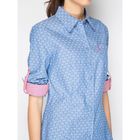 Рубашка женская 15135,цвет ярко синий,размер 48,рост 170 - Фото 6