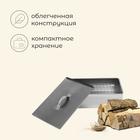 Коптильня maclay, одноярусная, 38.5×28×14.5 см, сталь 0.5 мм - Фото 2