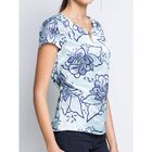 Блузка короткий рукав 15157-0.5,размер 44,рост 170 см,цвет голубой - Фото 2