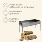 Мангал maclay «Профи», 12 шампуров, 70×30×50 см, металлический, разборный - Фото 2