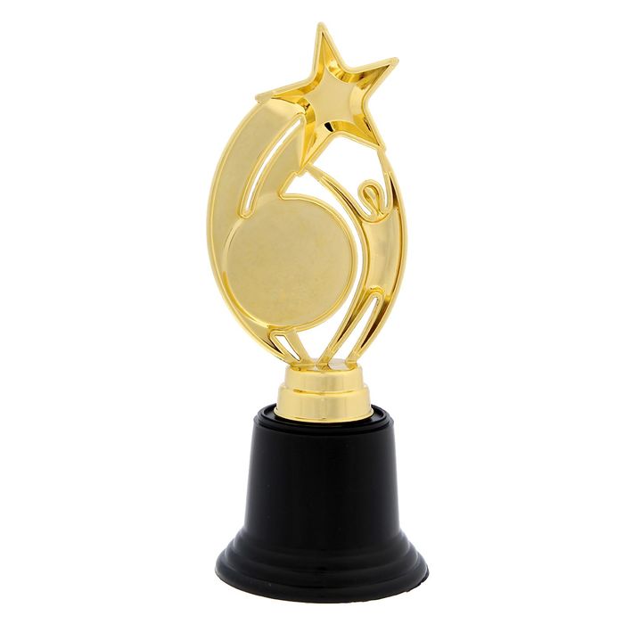 Наградная фигура: звезда «Ты лучший», 7 х 18,2 см, золото, пластик - фото 1900961731
