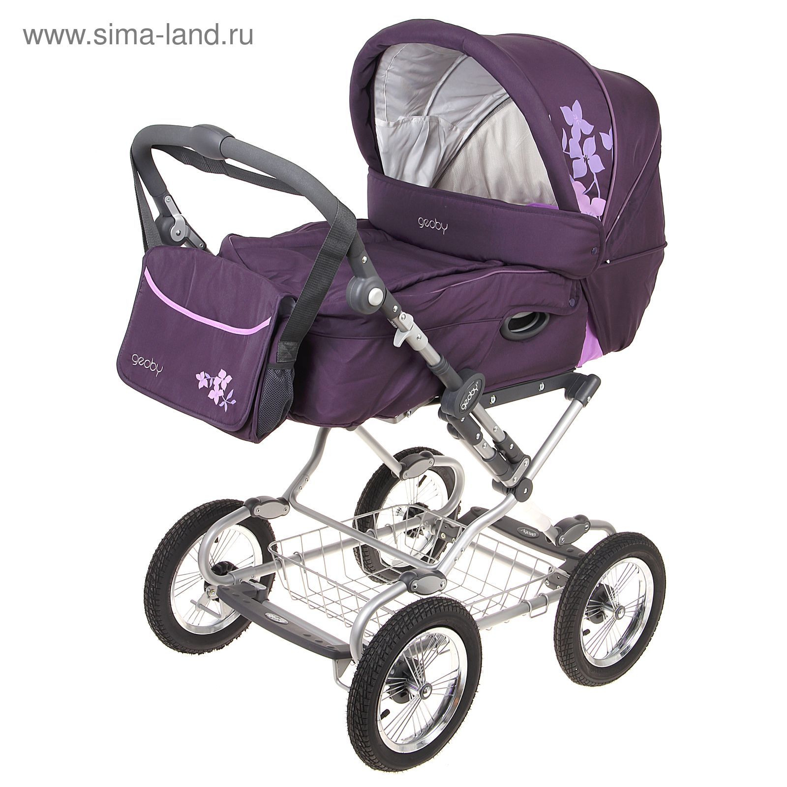 Purple Silver Cross Play Pram Cross Ranger Dolls Purple Silver