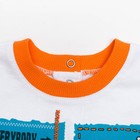 Комплект для мальчика (футболка+шорты), рост 80 см (12 мес), цвет оранжевый/белый (арт. Н011) - Фото 3