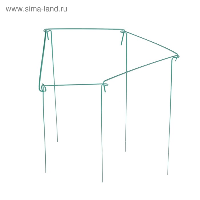 Кустодержатель, h = 100 см, ножка d = 2 см, металл, набор 5 шт., зелёный - Фото 1