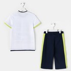 Комплект для мальчика (футболка+шорты), рост 128 см (8 лет), цвет тёмно-синий/белый (арт. Н464) - Фото 3