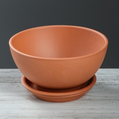 Горшок для цветов "Стандарт", красная глина, 0.6 л