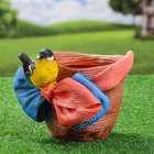 Фигурное кашпо "Птичка на шляпе с бантиком" 21х17см, МИКС - Фото 11