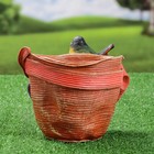 Фигурное кашпо "Птичка на шляпе с бантиком" 21х17см, МИКС - Фото 13