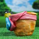 Фигурное кашпо "Птичка на шляпе с бантиком" 21х17см, МИКС - Фото 2