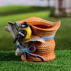 Фигурное кашпо "Птичка на шляпе с бантиком" 21х17см, МИКС - Фото 9