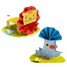 Аппликация-обучалка "Лев и попугай" для самых маленьких + липкая лента - Фото 1