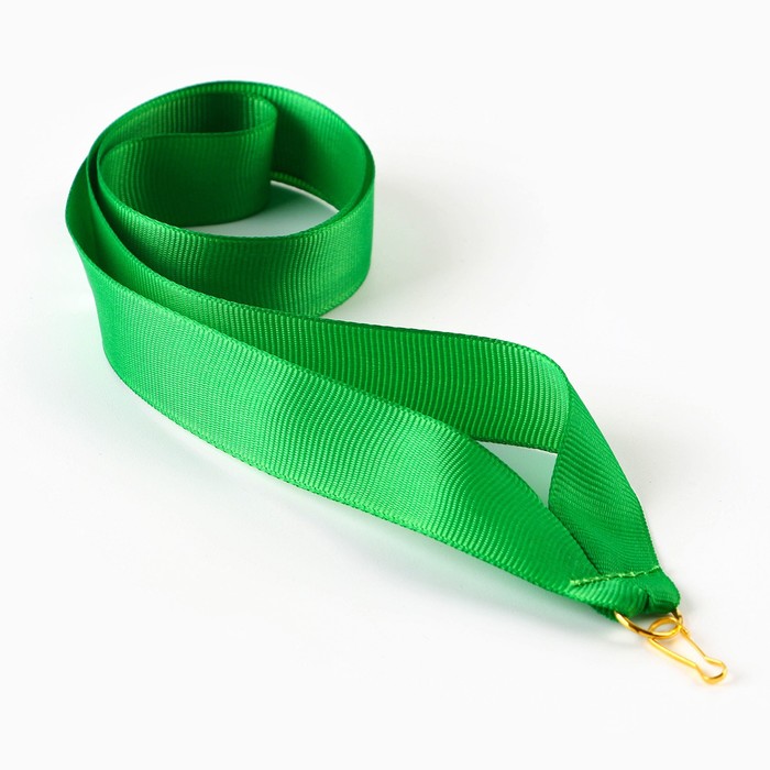 Лента для медали, зеленая - Фото 1