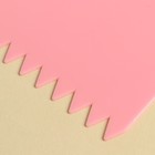 Набор шпателей кондитерских Доляна, 3 предмета: 12×8 см, 11×7.5 см, 8.8×12.2 см, розовый - Фото 4