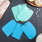 Набор шпателей кондитерских Доляна, 3 предмета: 12×8 см, 11×7.5 см, 8.8×12.2 см, МИКС - Фото 6