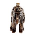 Деревянная статуэтка "Слон индийский" 16х15см. - Фото 2