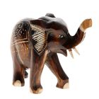 Деревянная статуэтка "Слон" 18х16см. - Фото 1