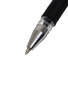 Ручка гелевая LANCER, чёрный стержень, узел 0.5 мм, резиновый упор - Фото 4