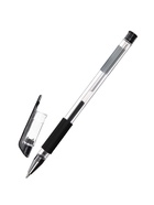 Ручка гелевая LANCER, чёрный стержень, узел 0.5 мм, резиновый упор - Фото 4