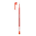 Ручка гелевая "Кристалл" 0.38 мм, красный, корпус прозрачный, безстержневая, игольчатый пишущий узел - фото 297782000
