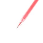 Ручка гелевая "Кристалл" 0.38 мм, красный, корпус прозрачный, безстержневая, игольчатый пишущий узел - Фото 2