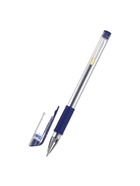 Ручка гелевая LANCER, синий стержень, узел 0.5 мм, резиновый упор - Фото 3