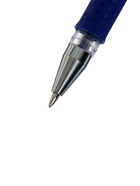 Ручка гелевая LANCER, синий стержень, узел 0.5 мм, резиновый упор - Фото 4