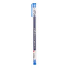 Ручка гелевая "Кристалл" 0.38 мм, синий, корпус прозрачный, безстержневая, игольчатый пишущий узел - фото 8458601