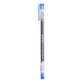 Ручка гелевая "Кристалл" 0.38 мм, синий, корпус прозрачный, безстержневая, игольчатый пишущий узел