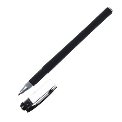 Ручка гелевая, 0.5 мм, стержень чёрный, чёрный корпус Soft-touch