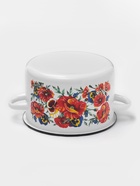 Кастрюля эмалированная «Маки Мечта», 2.9 л, d=20 см, цилиндрическая, белая - Фото 3