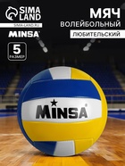 Волейбольный мяч MINSA, машинная сшивка, 18 панелей, р. 5, PVC - Фото 1