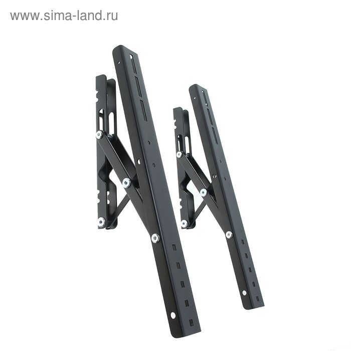 Кронштейн HOLDER PTS-4011, для ТВ, наклонный, 37"-65", 28 мм от стены, черный - Фото 1