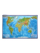 Географическая карта Мира физическая, 101×66 см, 1:29 млн, ламинированная настенная - Фото 2