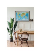 Географическая карта Мира физическая, 101×66 см, 1:29 млн, ламинированная настенная - Фото 5