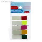 Блок-закладка с липким краем, 5 цветов по 20 листов, 12×44 мм, флуоресцентные, пластиковые, в блистере, МИКС - Фото 6