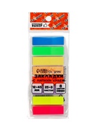 Блок-закладка с липким краем, 8 цветов по 25 штук, 12×45 мм, флуоресцентные, пластиковые, в блистере - Фото 6