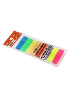 Блок-закладка с липким краем, 8 цветов по 25 штук, 12×45 мм, флуоресцентные, пластиковые, в блистере - Фото 2