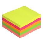 Блок с липким краем, 250 листов, 5 флуоресцентных цветов, 50 мм × 50 мм - Фото 2