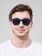 Очки солнцезащитные «OneSun. Wayfarer», uv 385, синий, чёрный - Фото 4