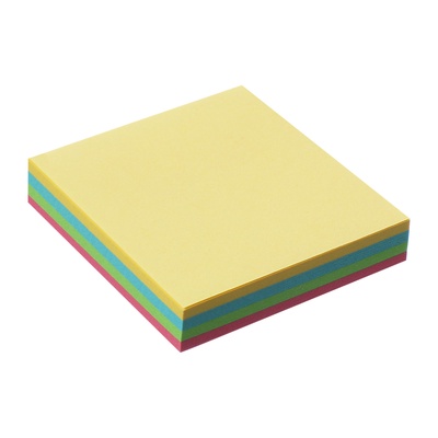 Блок с липким краем, 51×51 мм, 100 листов, 4 цвета, пастель, МИКС