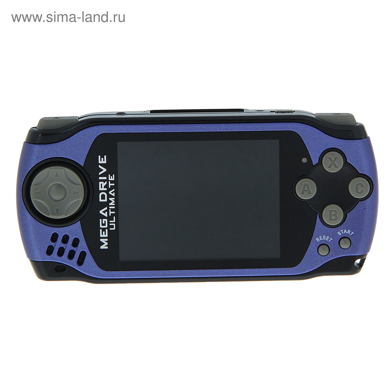 Игровая приставка MegaDrive Portable Ultimate, 3 картриджа, синяя