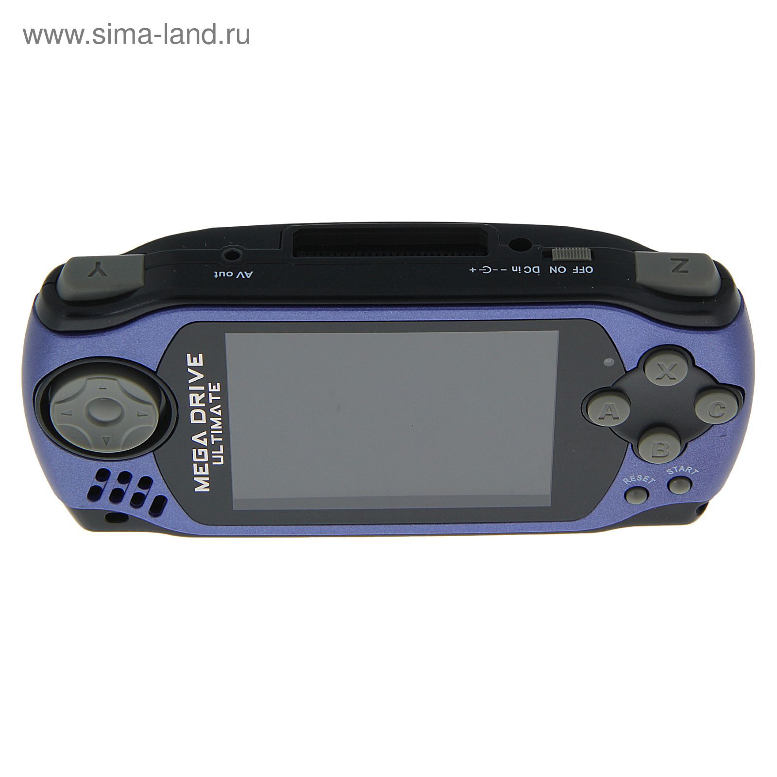 Игровая приставка MegaDrive Portable Ultimate, 3 картриджа, синяя