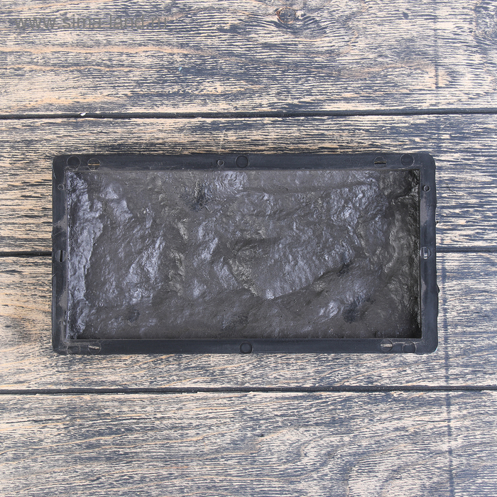 Форма для облицовочной плитки «Камень колотый», 26,7 × 12,5 × 2 см, Ф34012, 1 шт. - Фото 1