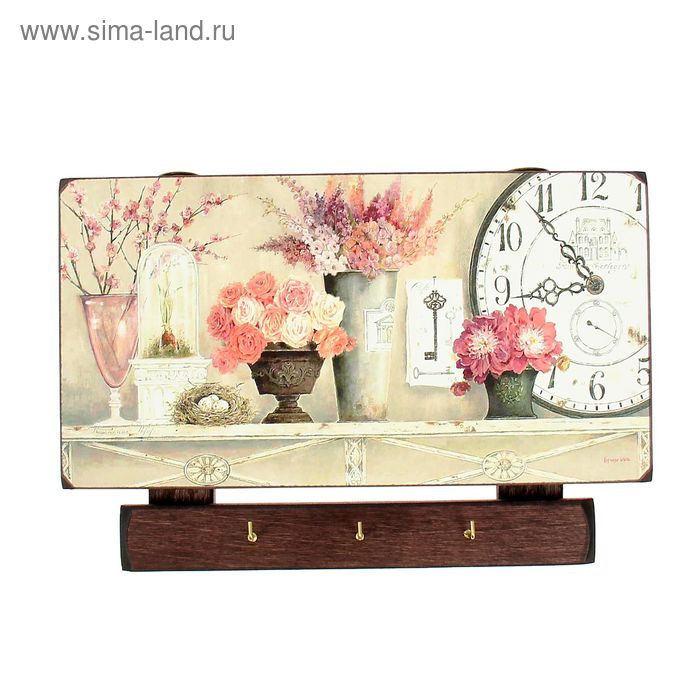Ключница настенная Р8 "Винтаж" 30х20х3 см - Фото 1