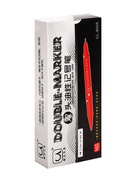 Маркер перманентный, красный, двухсторонний, узел 2.0 мм/0.7 мм - Фото 6